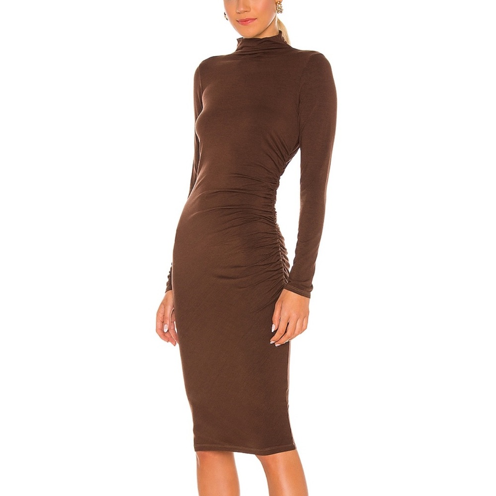 Michael Stars Mock Neck MIDI Dress